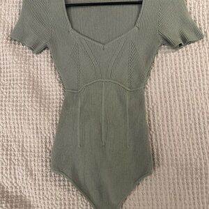 Abercrombie Ribbed Knit Bodysuit